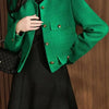 Spring Autumn Women's Blazers 2026New Elegant Slim Cropped Streetwear Green Suit Coat Ladies Jackets Outwear Female Tops