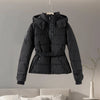 Casual Hoodie Thicken Belts Coats Women Solid Full Sleeve Stand Collar Closed Zippers Coat Female Winter Lady Outwears