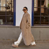 Women Thick Faux Fur Coat Lapel Hidden Button Loose Elegant Lady Outerwear Female Street Warm Commute Overcoat