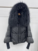 Women Winter Goose Down Jackets Real Fox Fur Collar Hooded Thick Natural Raccoon Fur Female Outwear Warm Loose Puffer Coats