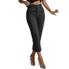Women's High Waist Straight Leg Pants – Slim Fit Casual Trousers, Solid Color Versatile Office Bottoms