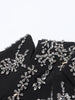 Solid Spliced Diamonds Chic Blazers For Women Notched Collar Long Sleeve Patchwork Button Designer Coat Female
