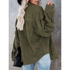 Winter Clothes Women Corduroy Long Sleeve Casual Shirt Button Women Coat Overshirt Loose Comfortable Coat Female