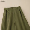 Stylish Women's Wide Leg Pants Elegant High Waist Loose Solid Color Trousers Autumn Commuting Streetwear S-3XL