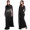 African Dresses For Women Elegant Africa Clothing Turkey Wedding Party Long Dress rhinestone party dress Outfits