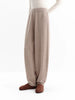 Leisure Loose-fitting High-waisted Drawstring Knit Lantern Pants for Women Winter Style Korean Style