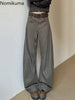 Vintage Wide Leg Pants Women's Clothes Streetwear Y2k Jeans Bottoms Casual Denim Trousers Korean Pantalon Femme