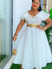Plus Size African Wedding Party Dresses for Women Dashiki Ankara Evening Gown Turkey Outfit Robe Africa Clothes