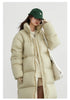 Women Down Coats Long Thick Warm Down Jackets Overcoat White Duck Down Loose Casual Jacket Autumn Winter
