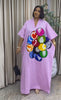 African Plus Size Dresses for Women Spring Autumn V-neck Half Sleeve Wedding Party Evening Christmas Long Dress Robes Gowns