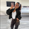 Casual Knitted Women's Coat Stand Collar Zippers Loose Full Sleeve Lady Sweater Autumn Winter Female High Street Coats