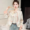 Women's Leisure Jacket Spring Autumn Retro Printing Be All-match Lady Outerwear Chinese Style Ladies Short Coat