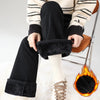 Winter Women's Warm Fleece Jeans Vintage Slim Flare Pants Elastic Korean Female Plush Velvet Thermal Denim Trousers