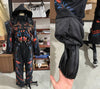 Winter Women's One‑piece Ski Suit Hooded Zipper Pocket Full Sleeve Coat Pant Suits Lady Warm Vacation Skiwear