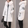 Women Winter Jackets Down Cotton Hooded Tops Large Size Parkas Mujer Coats Long Coat Female Fur Collar Outfits Year