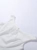 Minimalist White Boat Neck Midi Dress Women Elegant Cap Sleeve A-line Flare Eyelet Embroidery Vestido Wedding Formal Party Gown