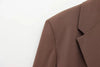 Spring Office Lady Elegant Brown Women Suit Casual Sashes Oversized Shrug Blazer Chic Zipper Long Pant