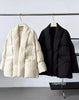 Lagabogy Winter Belt Waist-Tight Elegant Warm 90% White Duck Down Jacket Female Long Sleeve Solid Color V-neck Puffer Coat