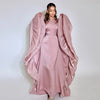 Eid Muslim Abaya Women Dress Satin Bat Sleeve Vestidos Largos Party Dresses Arab Long Robe Morocco Dubai Kaftan Silky Jalabiya