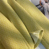 Tweed Short Jacket Women's Woolen Coat Spring Autumn O-neck Single-breasted Yellow Outerwear Streetwear Casual Tops