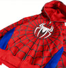 Gothic Dark Spider Print Hooded Cardigan Loose Sweater Jacket Women