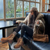 Exclusive Women Winter Hooded Faux Fur Coat Chic Street Girls Fluffy Fox Fur Jacket Thick Warm Shaggy Overcoat