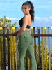 Essential Women's Fitness Pants: High-Waisted Flared Workout Pants with Pockets, Shaping and Tummy-Control Fitness Pants