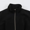 Women Minimalist Chic Pleated Zipper Jacket Early Autumn/Fall Street Elegant Jacket Commute Leisure Jacket