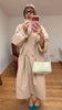 Women Solid Casual Long Trench Coat Lapel Collar Single Breasted Batwing Sleeve Windbreaker Oversized Outerwear