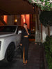 Black Cropped Blazer Coat Skirt Set Women Sexy Full Sleeve V-neck High Waist Split Long Skirts Lady Spring Commute Outfit