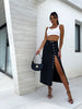Autumn Women High-waist Retro Button Irregula Skirt Slit Washed Blue Denim Skirts Woman Package Hip Jeans Skirt Streetwear