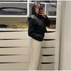 Spring Double Breasted Cardigan Jacket For Women Vintage Round Collar Cropped Coats Lady High Street Chic Outerwear