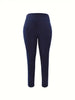 Plus Size 1XL-5XL Women Striped Leggings Pants Ladies Casual Slim Sports Pants Running Pants
