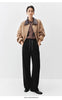 Women Pants Fleece Lined Panelled Design Loose Fit Barrel Leg Elastic Waist Minimal Style Everyday Style Winter