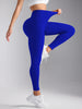 V-Back High Waisted Yoga Leggings Seamless Knit Tights for Women Quick Dry Butt Lifting Slim High Elastic Leggings