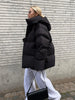 Women Winter Cotton Coat Women Loose Cotton Padded Jacket Solid Hooded Parkas Coat Female Puffer Coat Winter Outwear