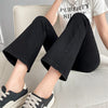Women Flare Jeans Winter Streetwear Y2K Straight Pants Ankle Length Denim Jeans Girls Party Casual Retro Blue Trousers