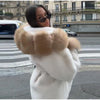 Hoody Faux Fur Furry Coats Women Belt Long Sleeve Pocket Thicken Warm Jacket Autumn Winter Urban Lady Streetwears