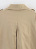 Two-color Retro Short Trench Coat Classic Women's Short Trench Coat With Epaulettes is Suitable For Elegant Wais