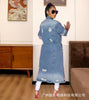 Ripped Raw Hem Button Front Longline Denim Coat Women Cardigan Breasted Holes Jackets Pockets High Street Outerwear Autumn