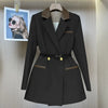 Autumn Sense Stitching Suit Jacket Women Elegant Office Blazer Coat Lady Casual Slim Suit Outwear Top Clothes