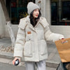 Autumn Winter Cotton Jacket Women's Korean Cotton-Padded Thicken Warm Hooded Parkas Short Coat Female Casual Ladies Top