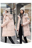 Women'S Winter Down Cotton Jacket Warm Thicken Cotton Padded Jacket Korean Loose Plus Size Parkas Outwear Long Coat