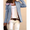 Women's Jacket Long-sleeved Candy Color Y2k Top Slim Coat Office Casual Blazer