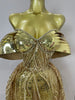 Sparkle Gold Diamonds Sequins Mesh See Through Long Dress Women Birthday Party Gown Sexy Nightclub Singer Stage Costume