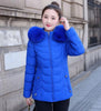 Winter Jacket Women Parka Long Coat Wool Liner Hooded Parkas Slim With Fur Collar Warm Snow Wear Padded Clothes