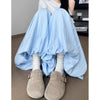 Girls Korean Wide Leg Pants Female Chic Designer High Waist Trousers Lady Baggy Thin Casual Daily Pants