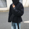 Elegant Solid Stand Collar Short Coat Women Casual Loose Button Full Sleeve Outwear Autumn Winter Streetwear