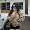 Women's Korean Style Relaxed Trench Coat Vintage Khaki Utility Jacket Spring Fall Casual Chic Versatile Outerwear