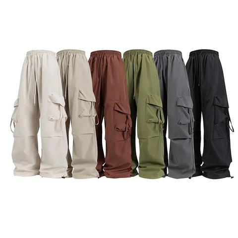 Women Cargo Pants Loose Comfortable Breathable Lightweight Multiple Pockets Cargo Long Pants Fitness Running Casual Pan